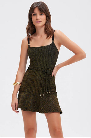 PatBO - Metallic Knit Mini Dress