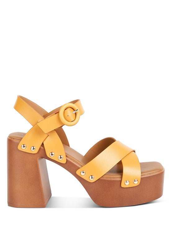 Rag Company - Cristina Cross Strap Embellished Heels