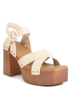 Rag Company - Cristina Cross Strap Embellished Heels