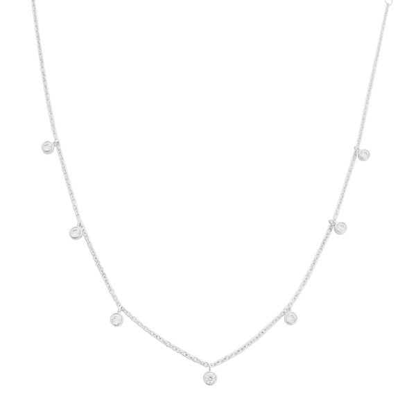 HONEYCAT - Crystal Bezel Stardust Necklace