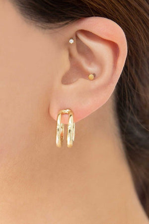 Lovoda - Duple Hoop Earrings