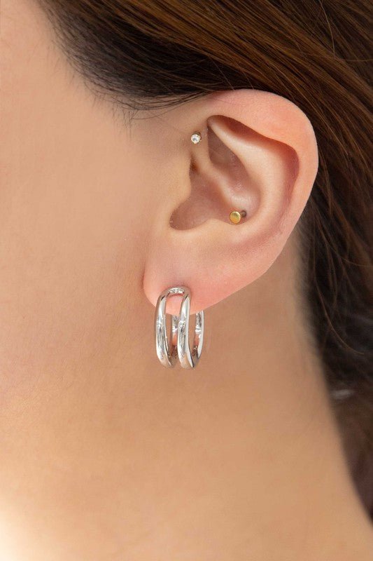 Lovoda - Duple Hoop Earrings