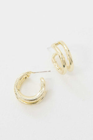 Lovoda - Duple Hoop Earrings