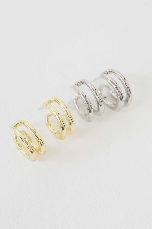 Lovoda - Duple Hoop Earrings