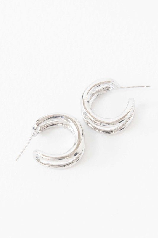 Lovoda - Duple Hoop Earrings