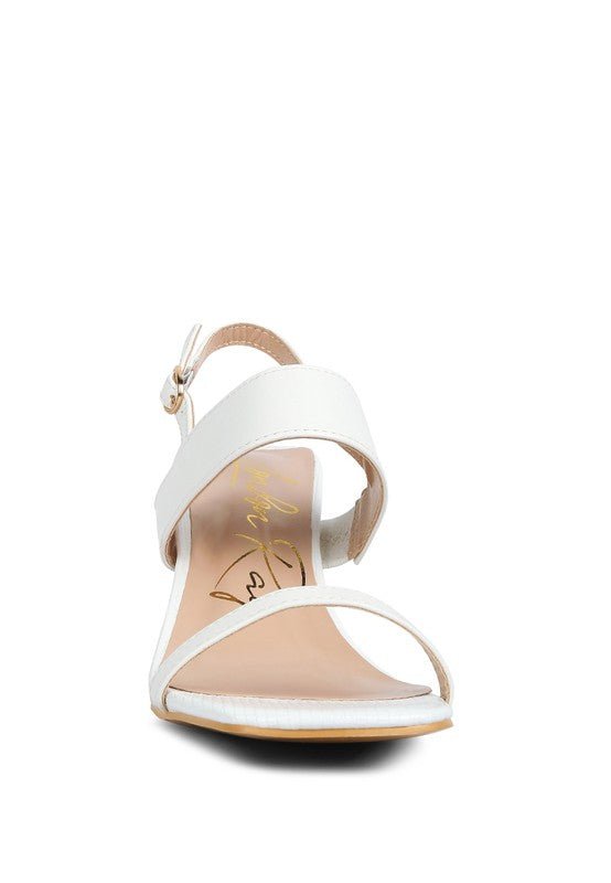 KIRK Elasticated Gussets Block Heel Sandals - Encompass Boutique