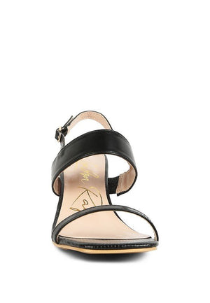 Rag Company - Kirk Elasticated Gussets Block Heel Sandals