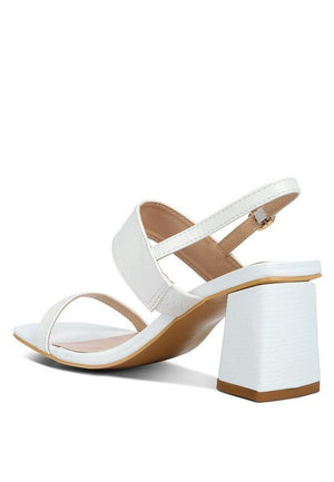 KIRK Elasticated Gussets Block Heel Sandals - Encompass Boutique