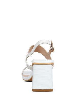 Rag Company - Kirk Elasticated Gussets Block Heel Sandals