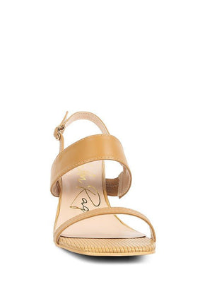 KIRK Elasticated Gussets Block Heel Sandals - Encompass Boutique