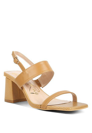 Rag Company - Kirk Elasticated Gussets Block Heel Sandals