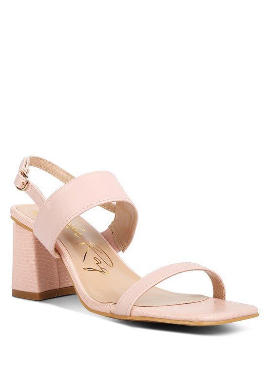 KIRK Elasticated Gussets Block Heel Sandals - Encompass Boutique