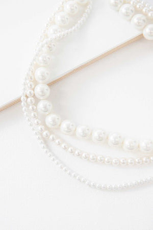 Lovoda - Layered Pearl Necklace