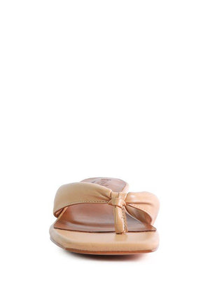 Memestar Low Heel Thong Sandals - Encompass Boutique