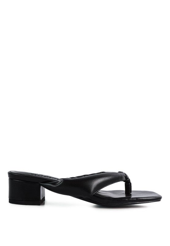 Memestar Low Heel Thong Sandals - Encompass Boutique