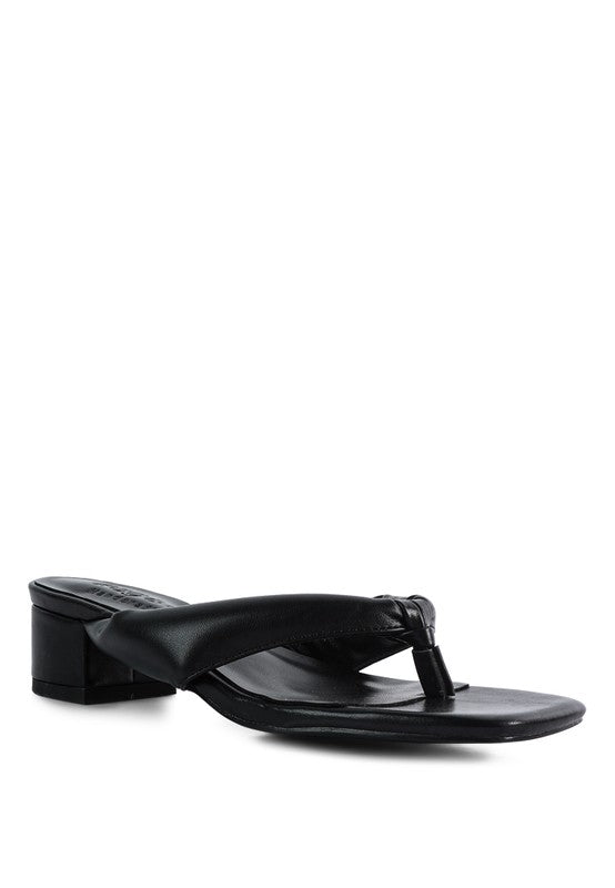 Memestar Low Heel Thong Sandals - Encompass Boutique