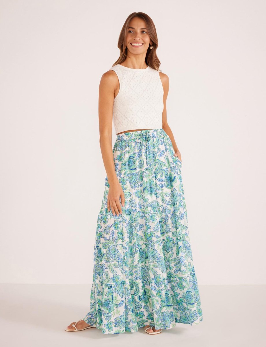 MINKPINK - Alessia Tiered Maxi Skirt (Final Sale) - Encompass Boutique