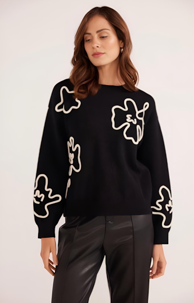 MINKPINK - Isla Floral Knit Jumper - Encompass Boutique