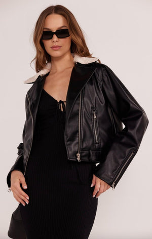 MINKPINK - Kali Vegan Leather Jacket - Encompass Boutique