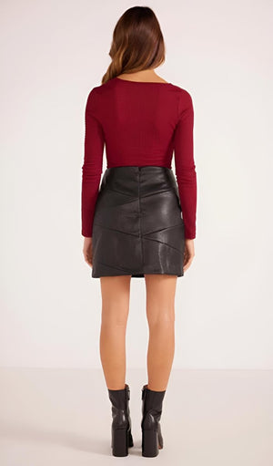 MINKPINK - Leena PU Mini Skirt - Encompass Boutique