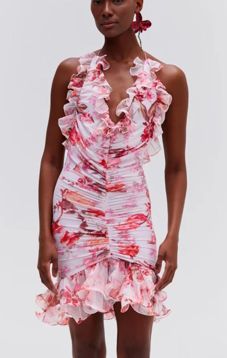 PatBO - Floral Haze Sleeveless Mini Dress - Encompass Boutique