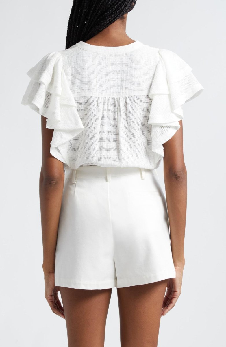 Ramy Brook- Giavanna Tiered, Ruffled Sleeved Top (Final Sale) - Encompass Boutique