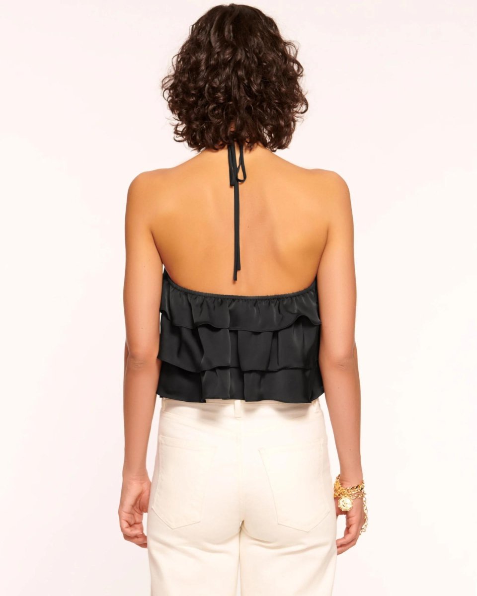 Ramy Brook- Minnie Ruffle Halter Top (Final Sale) - Encompass Boutique