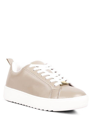 Rouxy Faux Leather Sneakers - Encompass Boutique