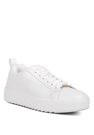 Rouxy Faux Leather Sneakers - Encompass Boutique