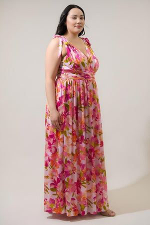 Sugarlips - Abigal Floral Descanso Pleated Maxi Dress (Final Sale) - Encompass Boutique