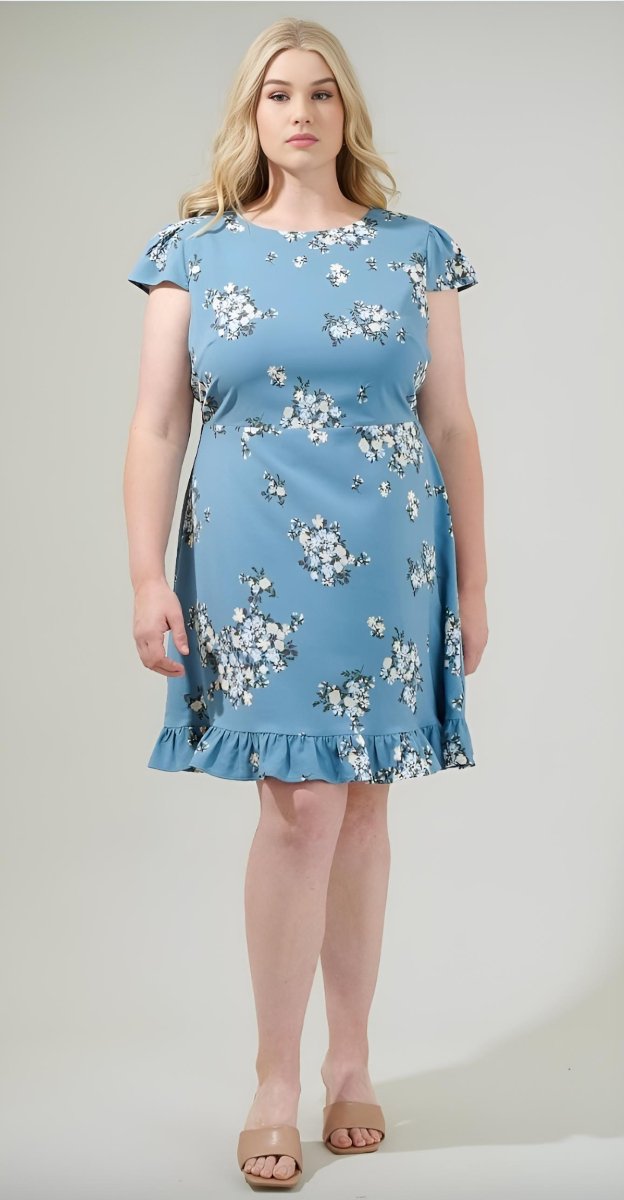 Sugarlips - Moxie Floral Ruffle Mini Dress (Final Sale) - Encompass Boutique