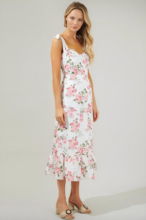 Sugarlips - Villa Garden Eyelet Midi Dress (Final Sale) - Encompass Boutique